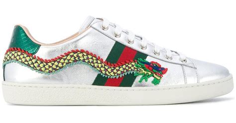 gucci dragon boot|Gucci ace embroidered shoes.